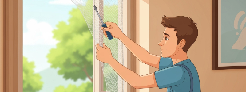Ремонт москитной сетки своими руками: экономим до 70% на замене
